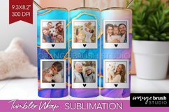 Alcohol Ink Photo Tumbler PNG - Marble Picture Tumbler Wrap Product Image 1