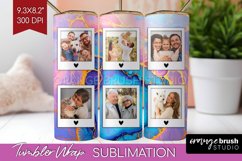 Alcohol Ink Photo Tumbler PNG - Marble Picture Tumbler Wrap Product Image 1