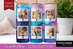 Alcohol Ink Photo Tumbler PNG - Marble Picture Tumbler Wrap Product Image 1
