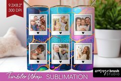Alcohol Ink Photo Tumbler PNG - Marble Picture Tumbler Wrap Product Image 1