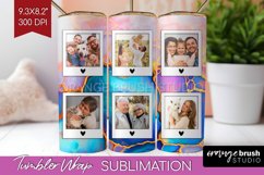 Alcohol Ink Photo Tumbler PNG - Marble Picture Tumbler Wrap Product Image 1