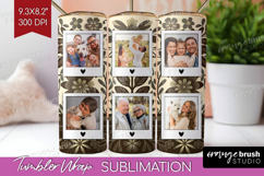 Folk Flowers Photo Tumbler PNG - Floral Picture Tumbler Wrap Product Image 1
