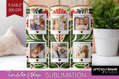 Folk Flowers Photo Tumbler PNG - Floral Picture Tumbler Wrap Product Image 1