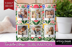 Folk Flowers Photo Tumbler PNG - Floral Picture Tumbler Wrap Product Image 1