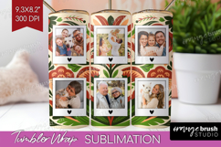 Folk Flowers Photo Tumbler PNG - Floral Picture Tumbler Wrap Product Image 1