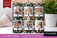 Folk Flowers Photo Tumbler PNG - Floral Picture Tumbler Wrap Product Image 1