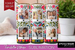 Folk Flowers Photo Tumbler PNG - Floral Picture Tumbler Wrap Product Image 1