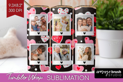 Heart Pattern Photo Tumbler PNG - Valentines Day Picture Product Image 1