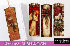Vintage Christmas Bookmark - Retro Christmas Bookmarks PNG Product Image 1