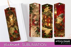 Vintage Christmas Bookmark - Retro Christmas Bookmarks PNG Product Image 1