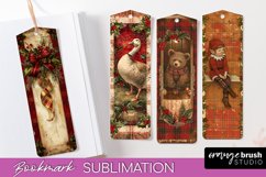Vintage Christmas Bookmark - Retro Christmas Bookmarks PNG Product Image 1