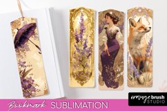 Vintage Scrapbook Bookmark Sublimation - Ephemera Bookmarks Product Image 1
