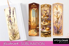 Vintage Scrapbook Bookmark Sublimation - Ephemera Bookmarks Product Image 1