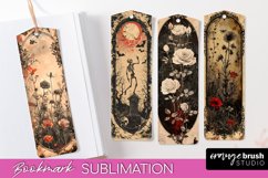 Vintage Halloween Bookmark - Printable Scrapbook Bookmarks Product Image 1