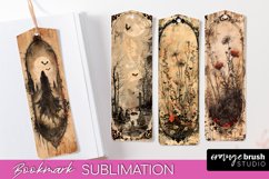 Vintage Halloween Bookmark - Printable Scrapbook Bookmarks Product Image 1
