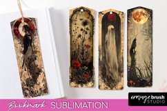 Vintage Halloween Bookmark - Printable Scrapbook Bookmarks Product Image 1