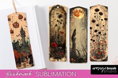 Vintage Halloween Bookmark - Printable Scrapbook Bookmarks Product Image 1