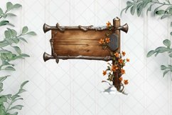 Vintage Warm Wooden Sublimation Clipart Product Image 1