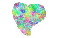 Watercolor Painted Heart Sublimation Designs. Product Image 5