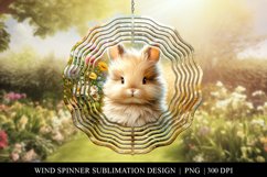 Bunny Wind Spinner Sublimation Design Product Image 1