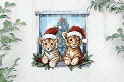 Winter Family Animals Tiger Sublimation Product Image 1