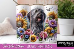 Wirehaired Pointing Griffon Tumbler Wrap Dog Sublimation PNG Product Image 1