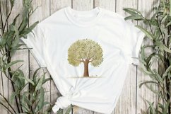 Woodland Tree Sublimation Clipart Product Image 2