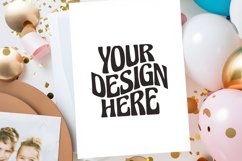 Birthday Card Mockup 5x7 Rustic Art Card Mockups Product Image 1