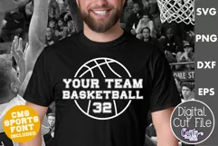 Basketball Shirt Svg | Basketball Svg | Basketball Mascot 5 Product Image 1