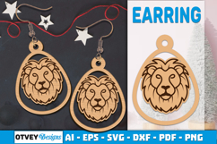 Zodiac Earring Lasercut | Earring Design Lasercut BUNDES 12 Product Image 7