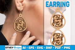 Zodiac Earring Lasercut | Earring Design Lasercut Product Image 2