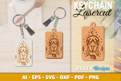 Zodiac Keychain Lasercut | Keychain Design Lasercut Product Image 1