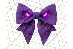 Halloween Bow Clipart, Bright Holiday Ribbon PNG Product Image 2