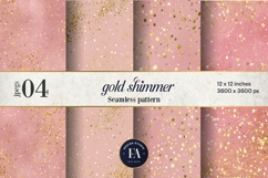 Pink Gold Shimmer Digital Paper, Glitter Texture Product Image 1