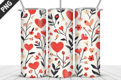 Lovely Hearts Tumbler Design | Valentine&#039;s Day Tumbler Wrap Product Image 5