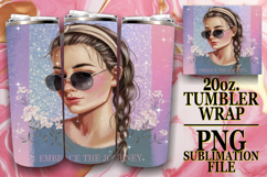 Radiant spirits 20oz tumbler wrap, Woman Product Image 1