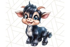 Kids Farm Clipart, Cute Farmer and Farm Animal PNG Product Image 4