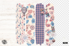 Paris Summer Travel Brushstrokes Clipart Product Image 1