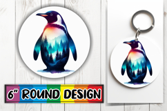 Cheerful Circle Keychains Design PNG, Animals Art Product Image 1