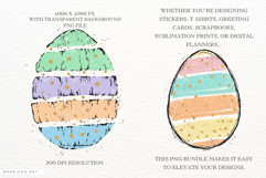 Easter Pastel Eggs Clipart Product Image 2
