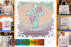 LUMINOUS Sublimation TSHIRT PNG, Cross Product Image 1
