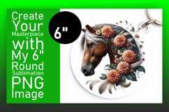 Bright Circle Design for Coasters , Horse Product Image 1
