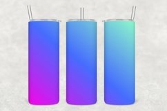 Ombre Gradient Tumbler Wrap Sublimation Product Image 1
