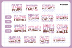 15 Funny Toddler T-shirt Quotes SVG Bundle V2 Product Image 3