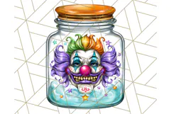 Halloween Monster Clipart PNG, Monsters in Jars, Spooky Png Product Image 2