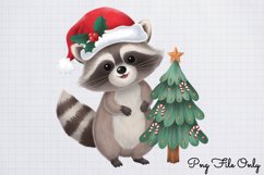 Woodland Christmas Watercolor Clipart PNG Product Image 1