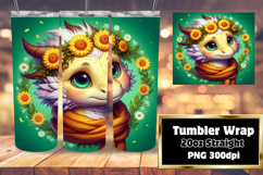 VIBRANT Sublimation Tumbler Design , Dragon Product Image 1