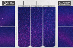 Galaxy Purple Glitter Tumbler Wrap| Tumbler Sublimation Product Image 1
