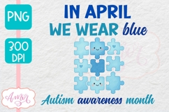 Autism Awareness Month PNG sublimation design Product Image 3