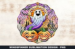 Halloween Boo Wind Spinner Sublimation Design Product Image 1